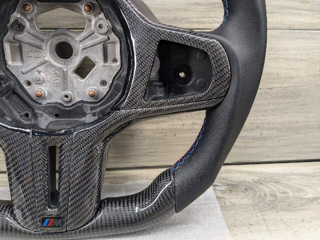 BMW G20 G23 G42 G80 G82 M3 M4 CARBON FIBER Steering Wheel w/ Shifters LEATHER