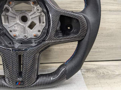 BMW G20 G23 G42 G80 G82 M3 M4 CARBON FIBER Steering Wheel w/ Shifters LEATHER