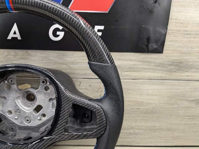 BMW F90 M5 G30 530 540 M550 CARBON FIBER Steering Wheel w/ Shifters LEATHER