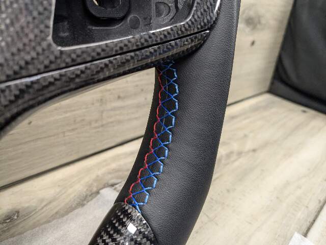 BMW F90 M5 G30 530 540 M550 CARBON FIBER Steering Wheel w/ Shifters LEATHER