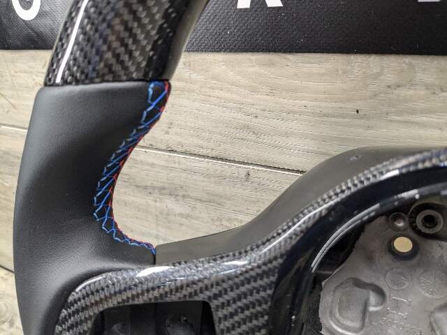 BMW F90 M5 G30 530 540 M550 CARBON FIBER Steering Wheel w/ Shifters LEATHER