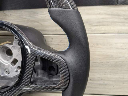 BMW F90 M5 G30 530 540 M550 CARBON FIBER Steering Wheel w/ Shifters LEATHER