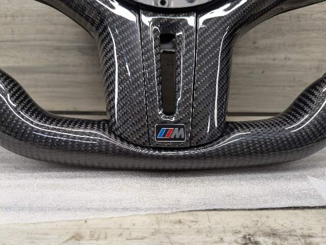 BMW F90 M5 G30 530 540 M550 CARBON FIBER Steering Wheel w/ Shifters LEATHER