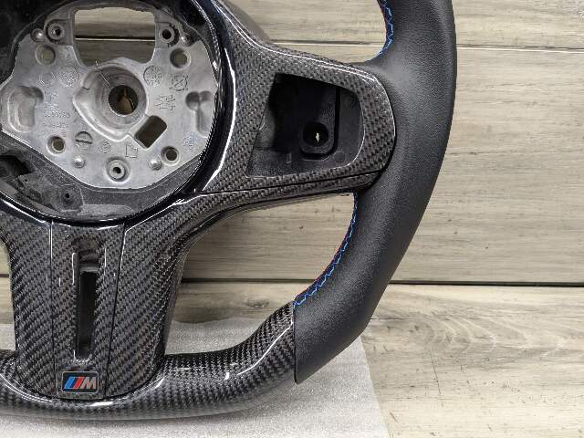 BMW F90 M5 G30 530 540 M550 CARBON FIBER Steering Wheel w/ Shifters LEATHER