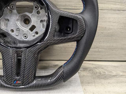 BMW F90 M5 G30 530 540 M550 CARBON FIBER Steering Wheel w/ Shifters LEATHER
