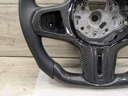 BMW F90 M5 G30 530 540 M550 CARBON FIBER Steering Wheel w/ Shifters LEATHER
