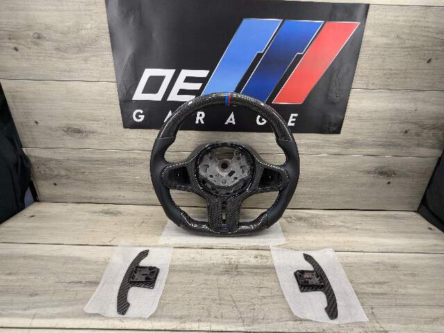 BMW G20 G22 G23 G80 G83 M2 M3 M4 CARBON FIBER Steering Wheel w/ Shifters LEATHER