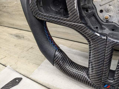BMW G20 G22 G23 G80 G82 G83 G87 M2 M3 M4 CARBON FIBER Steering Wheel w/ Shifters