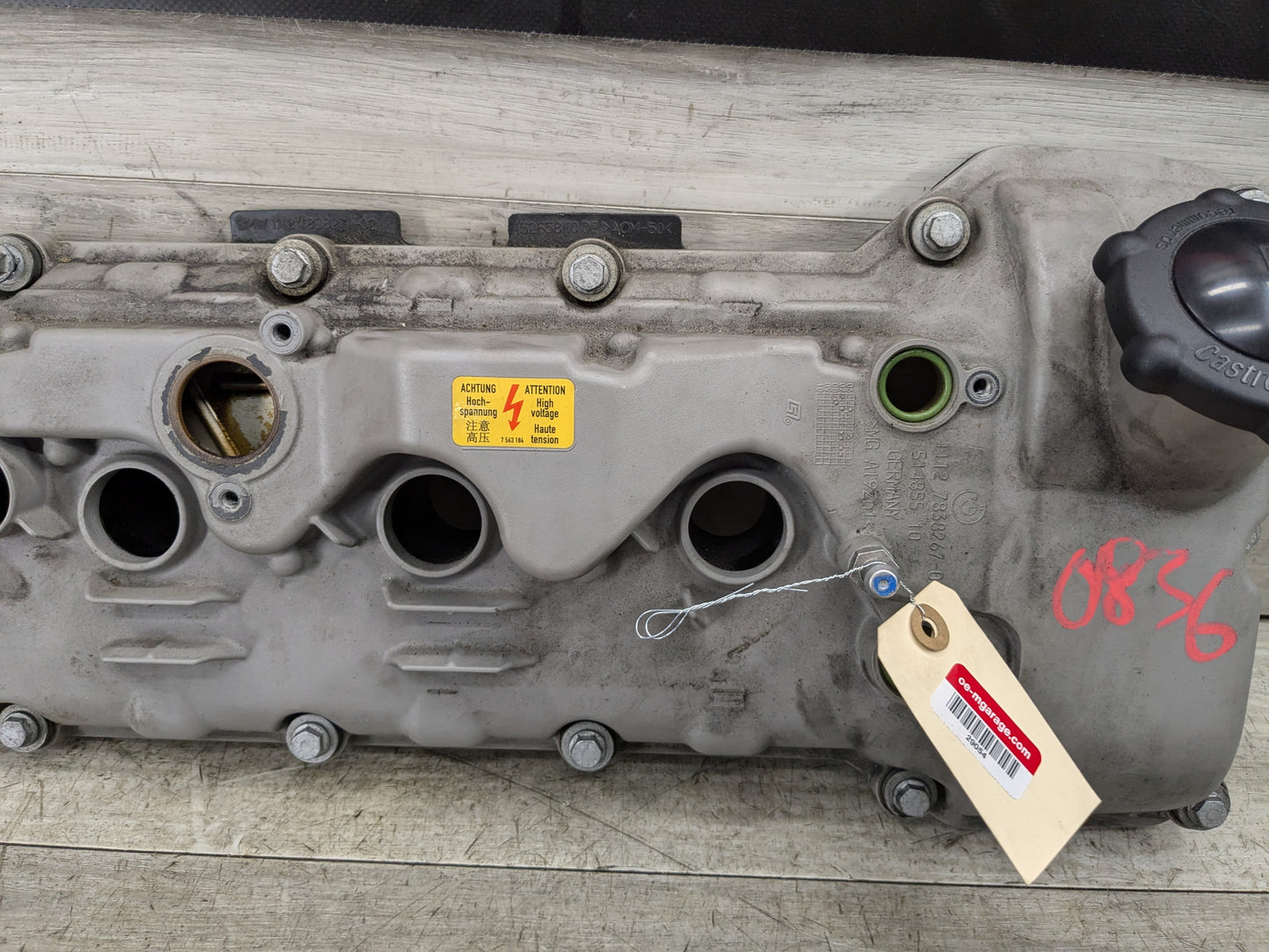 08-13 OEM BMW E90 E92 E93 M3 S65 Engine Left Head Cylinder Valve Cover Cyl. 5-8