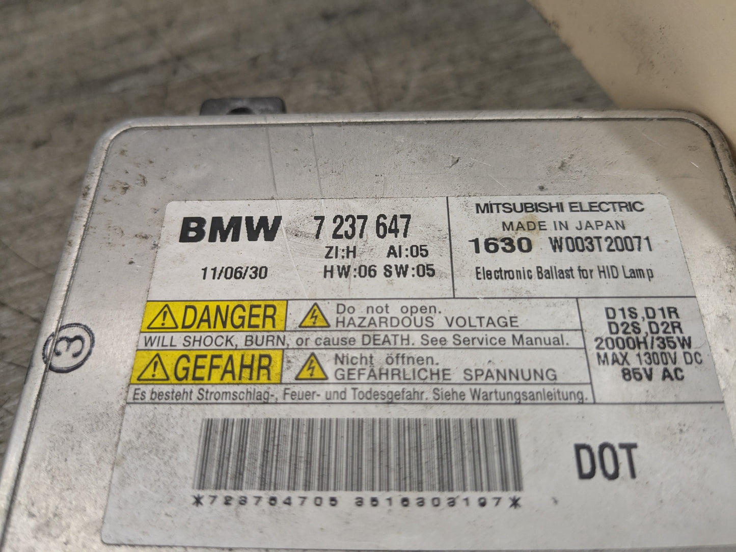 OEM BMW E90 F10 335 535 Left Right Xenon Headlight Ballast Unit Control Module