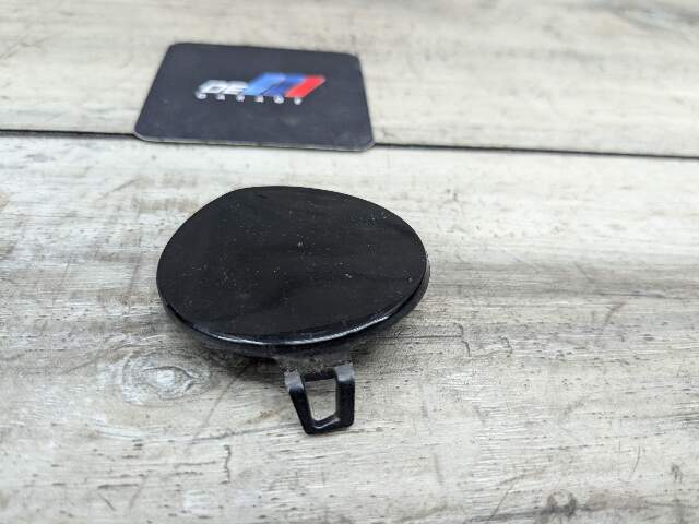 09-11 OEM BMW E90 E91 Front Base Bumper Tow Hook Cover Eye Trim Black 668
