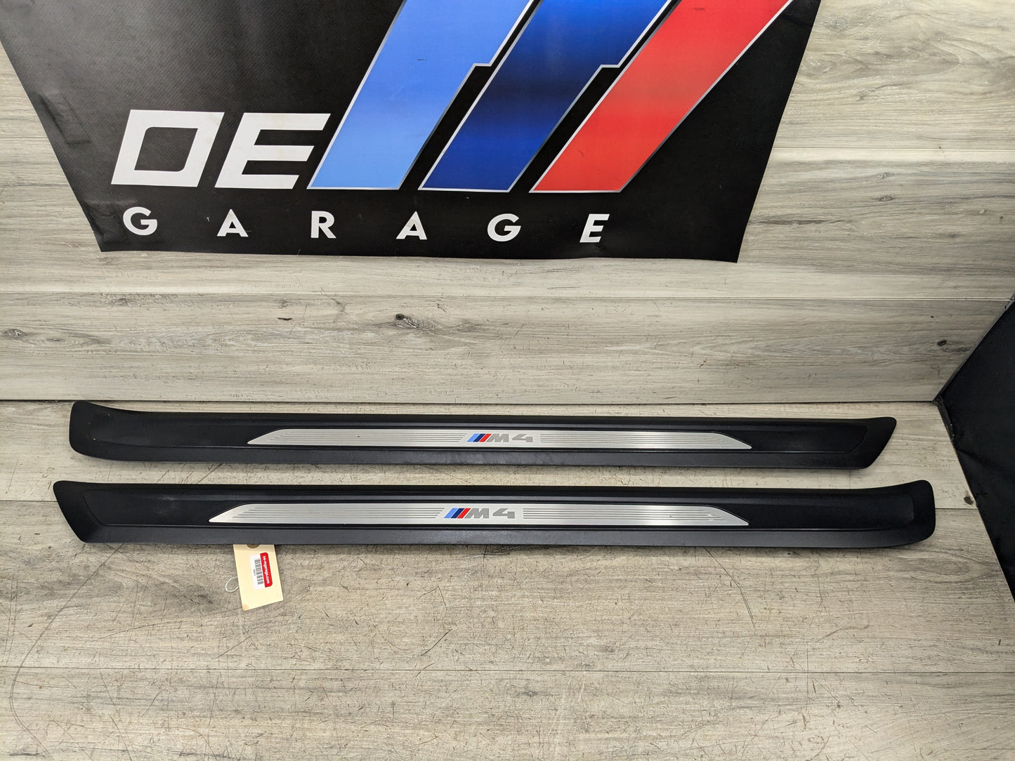 NOTE* OEM BMW F82 M4 Coupe Door Sill Plate Molding Trim Left Right SET M SPORT