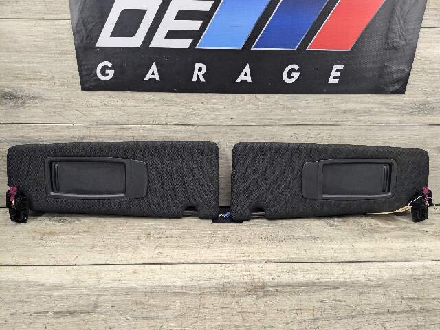 17-20 OEM BMW G30 530 540 F90 M5 Interior Sun Visors Anthracite Black Pair SET