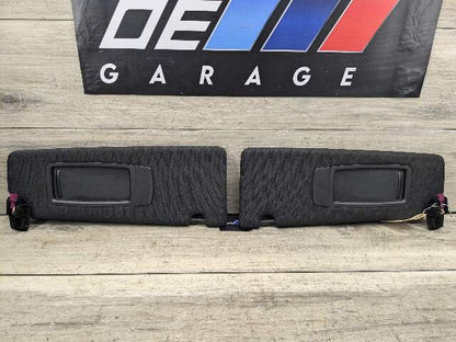 17-20 OEM BMW G30 530 540 F90 M5 Interior Sun Visors Anthracite Black Pair SET