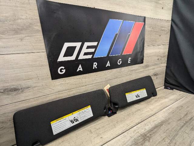 17-20 OEM BMW G30 530 540 F90 M5 Interior Sun Visors Anthracite Black Pair SET