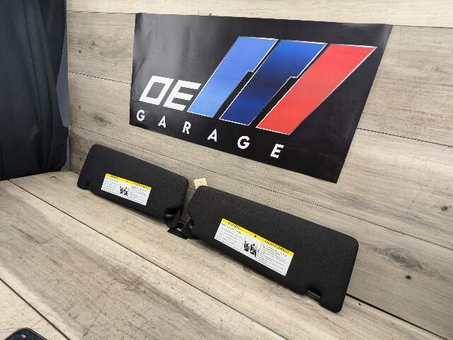 17-20 OEM BMW G30 530 540 F90 M5 Interior Sun Visors Anthracite Black Pair SET