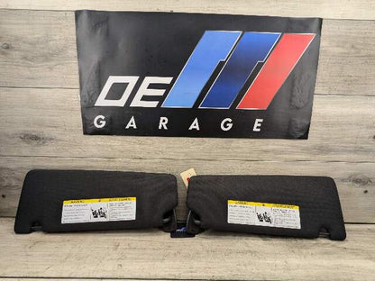 17-20 OEM BMW G30 530 540 F90 M5 Interior Sun Visors Anthracite Black Pair SET