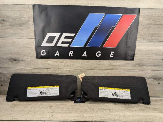 17-20 OEM BMW G30 530 540 F90 M5 Interior Sun Visors Anthracite Black Pair SET