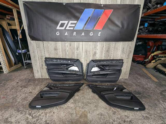 OEM BMW F10 M5 Front Rear Left Right Interior Door Panel Card Panel LEATHER