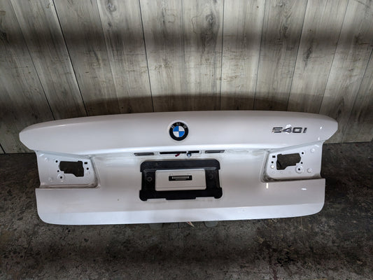 17-23 OEM BMW F90 M5 G30 530 540 M550 Rear Trunk Lid Panel Deck Shell White A96