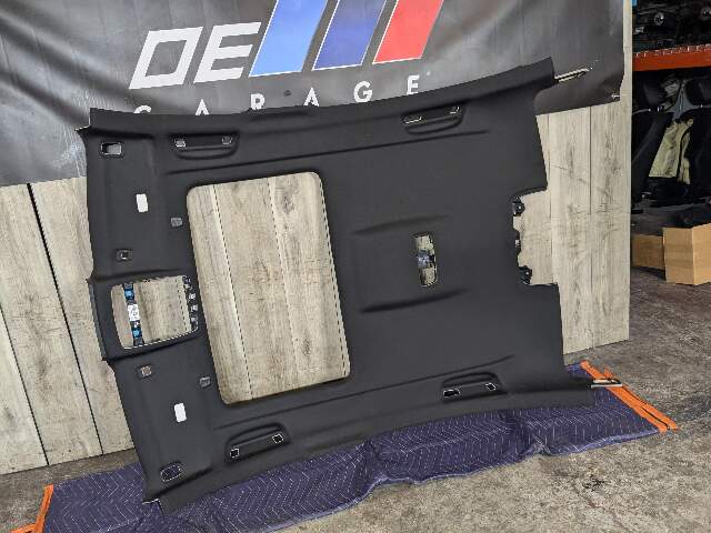 OEM BMW G30 530 540 M550 Black Interior Headliner w/ Sunroof Cutout