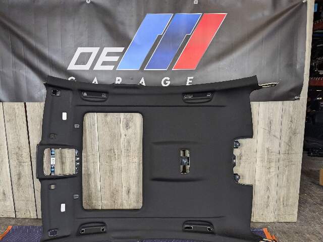 OEM BMW G30 530 540 M550 Black Interior Headliner w/ Sunroof Cutout