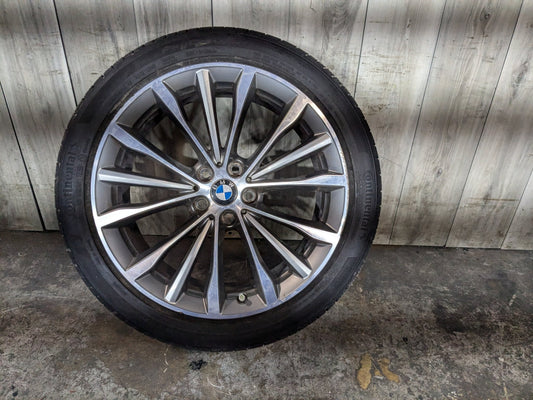 *CURB RASH* OEM BMW G30 530 540 M550 Rim Wheel 19x8" ET:30 W Spoke Style 663