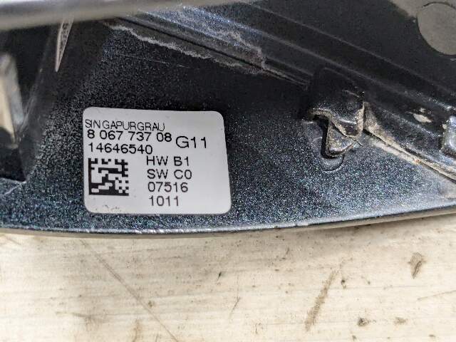 16-19 OEM BMW G12 740 750 M760 FRONT Left Driver Door Handle COMFORT ACCESS Gray