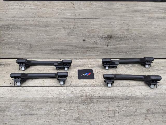 17-23 OEM BMW F90 M5 G30 530 540 M550 Interior Roof Top Grab Handle SET Black
