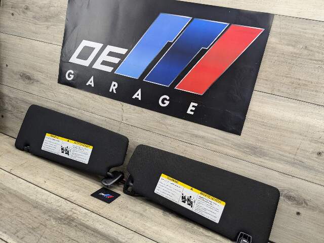 21-23 OEM BMW G30 530 540 F90 M5 Left Right Interior Sun Visors Black PAIR