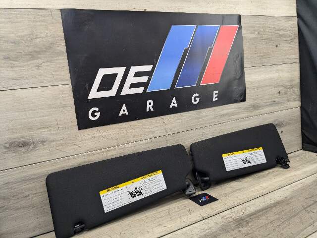 21-23 OEM BMW G30 530 540 F90 M5 Left Right Interior Sun Visors Black PAIR