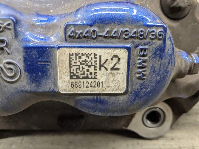 OEM BMW G01 X3 M40 G20 M340 Front Right Passenger Side Brake Caliper Brembo Blue
