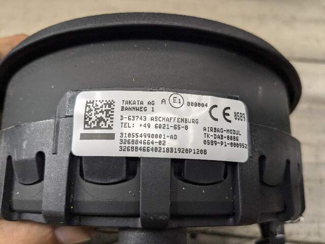 OEM BMW E82 E90 E92 E93 Front Driver SPORT Steering Wheel Airbag Air Bag