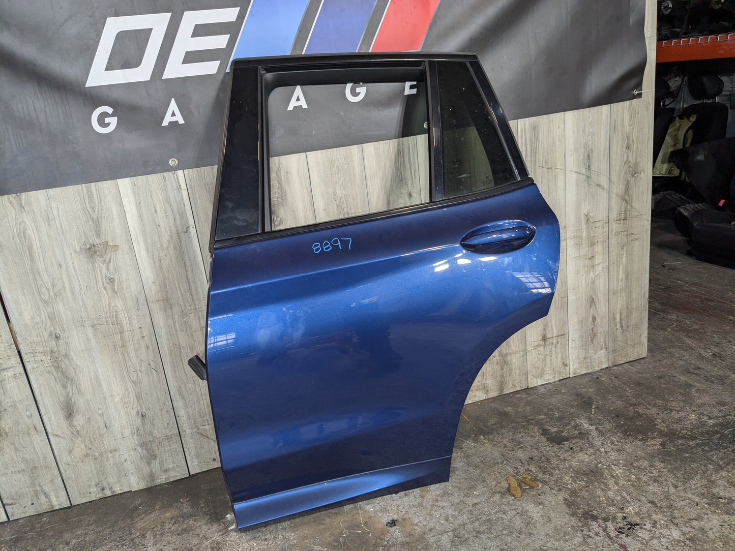 19-24 OEM BMW G01 X3 REAR Left Driver Side Door Shell Panel Blue C1M