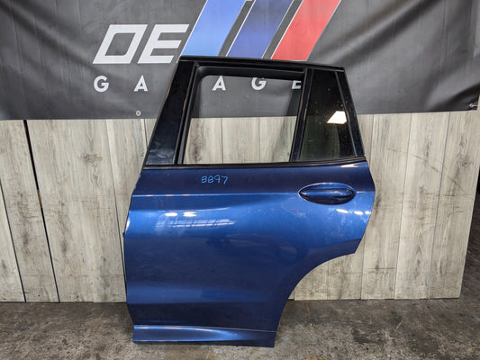 19-24 OEM BMW G01 X3 REAR Left Driver Side Door Shell Panel Blue C1M