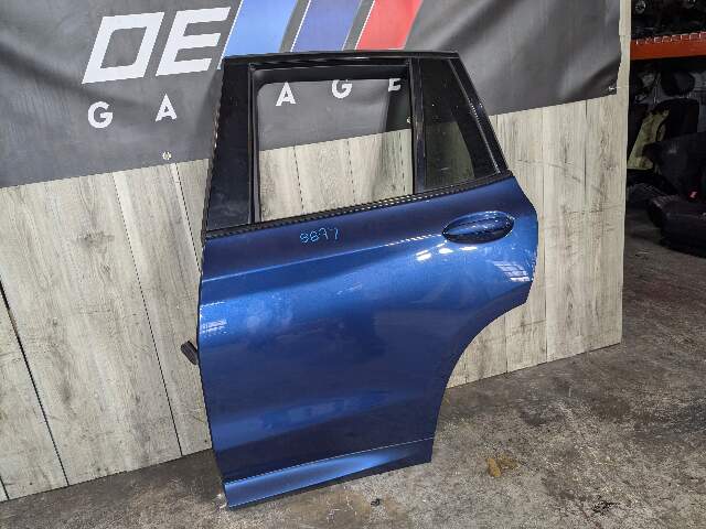 19-24 OEM BMW G01 X3 REAR Left Driver Side Door Shell Panel Blue C1M