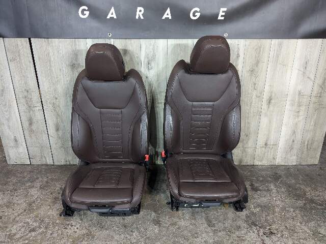 19-21 OEM BMW G20 G01 G02 Front Driver Passenger Sport Seats Leather Brown SET