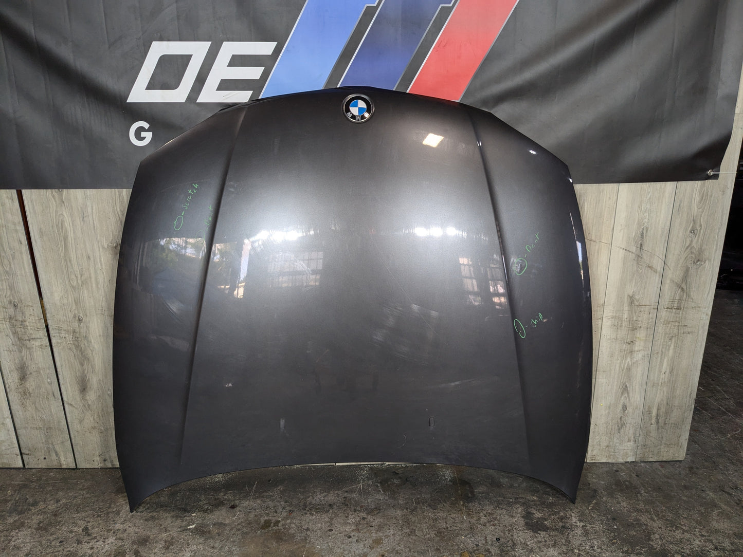 08-13 OEM BMW E88 E82 135 Front Hood Bonnet Panel Shell Gray B39