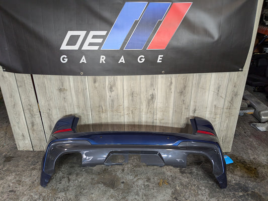 DING* 18-21 OEM BMW G01 X3 M SPORT Rear Bumper Cover Panel w/ Diffuser Blue C1M