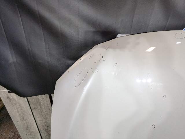 CHIPS* 09-15 OEM BMW F01 F02 740 750 760 Front Hood Bonnet Panel White