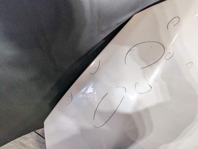 CHIPS* 09-15 OEM BMW F01 F02 740 750 760 Front Hood Bonnet Panel White