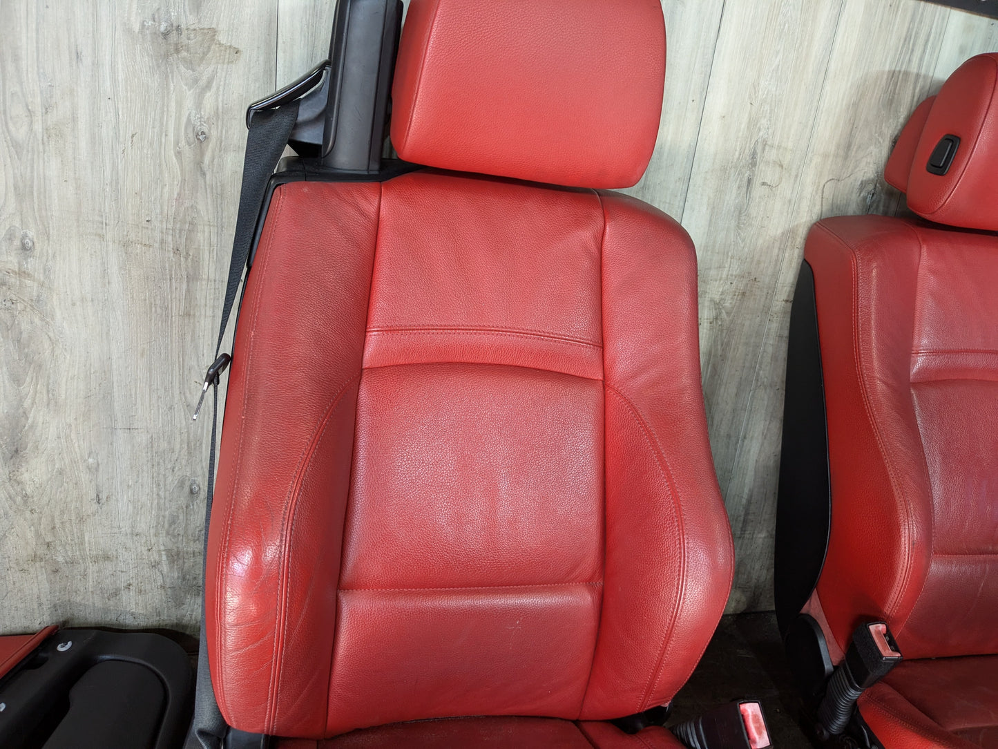 *NOTE* 07-13 OEM BMW E93 328 335 RED Front Rear Left Right Seats Door Panels SET