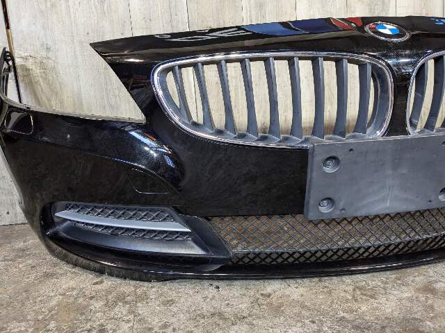 *OEM BMW E89 Z4 Front Bumper Cover Panel Assembly Alpine Black 668 w/ Grilles