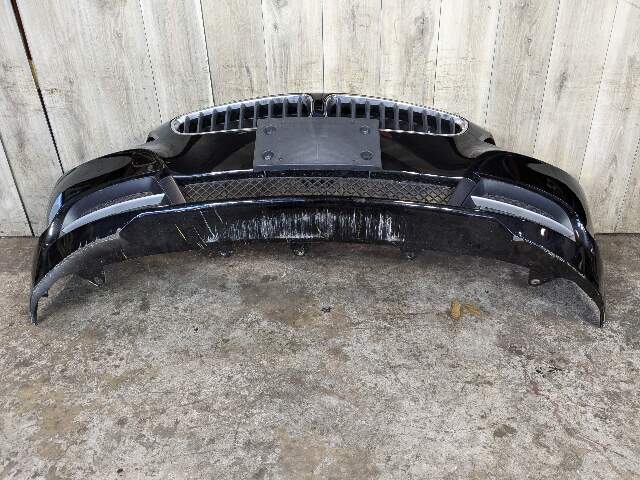 *OEM BMW E89 Z4 Front Bumper Cover Panel Assembly Alpine Black 668 w/ Grilles