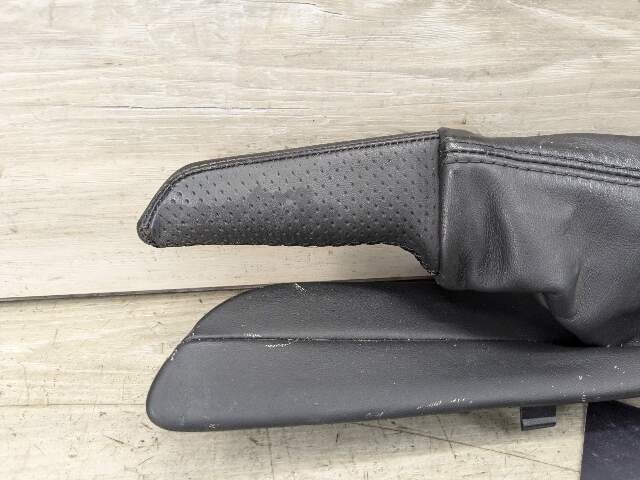 08-13 OEM BMW E88 E82 128 135 Boot Hand Brake Handle Perforated Leather Black