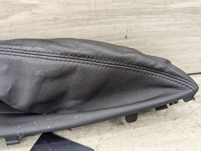 08-13 OEM BMW E88 E82 128 135 Boot Hand Brake Handle Perforated Leather Black