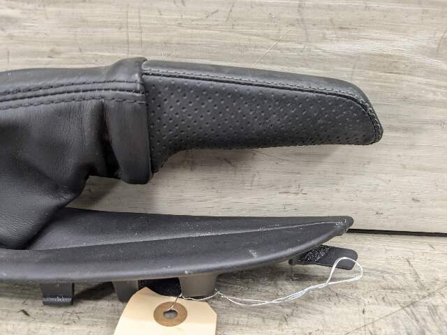 08-13 OEM BMW E88 E82 128 135 Boot Hand Brake Handle Perforated Leather Black