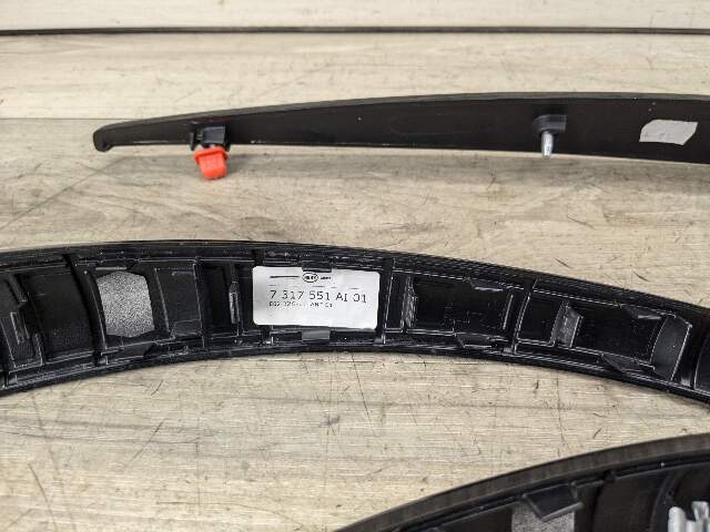 08-13 OEM BMW E82 E88 135 Wood Fineline Anthracite Dash Doors Interior Trim SET*