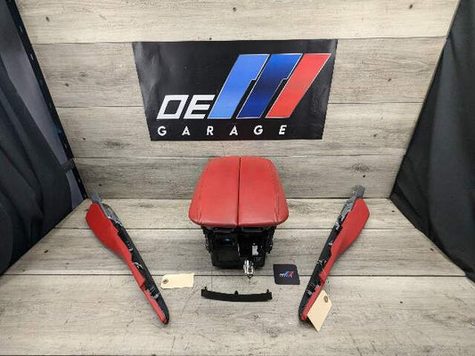14-19 OEM BMW F15 F16 F85 F86 X5 X6 X5M X6M Center Console Arm Rest w/ Trim RED