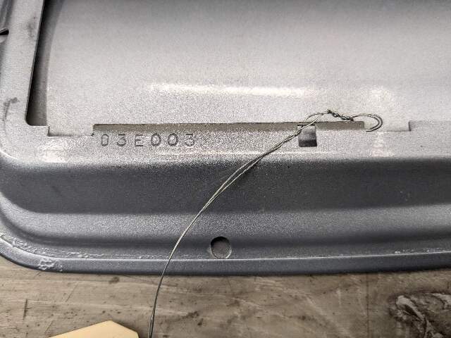 08-14 OEM BMW E71 X6 X6M Fuel Tank Filler Door Cover Lid Panel Silver